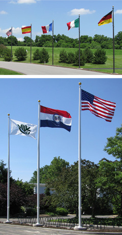 Commercial Aluminum Flag Poles